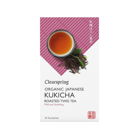 Clearspring Kukicha Roasted Twig Tea Bags - boxed 36g