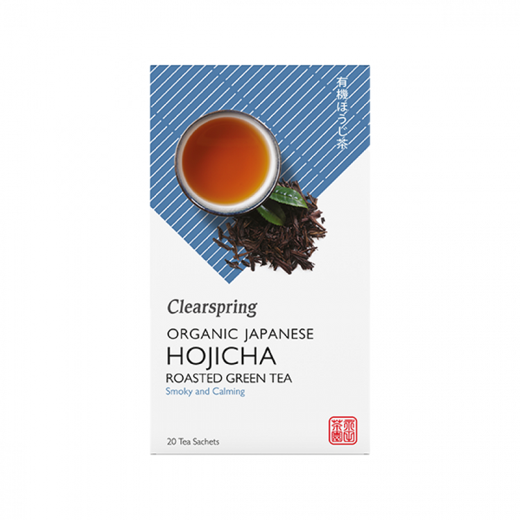 Clearspring Organic Hojicha Roasted Green Tea 20 tea bags 40g