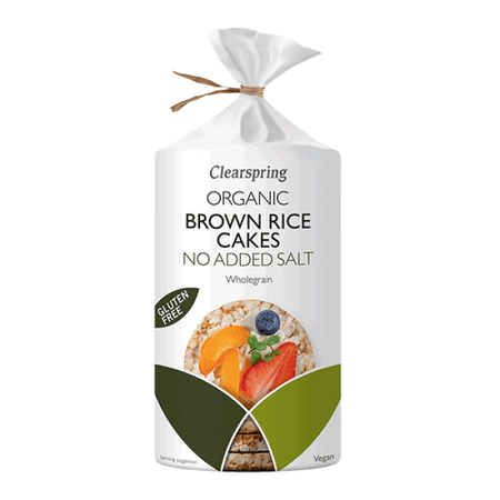 Clearspring Organic Brown Rice Cakes No Added Salt 120g
