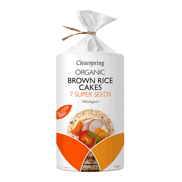 Clearspring Brown Rice Cakes 7 Super Seeds 120g