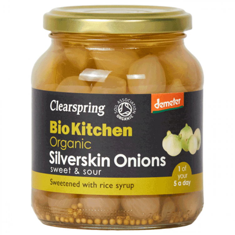 Clearspring Silverskin Onions - sweet & sour 360g