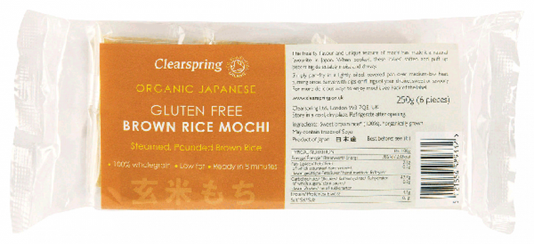 Clearspring Organic Brown Rice Mochi - Gluten Free 250g