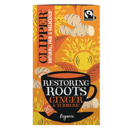 Clipper Organic Restoring Root Ginger & Turmeric 20bgs