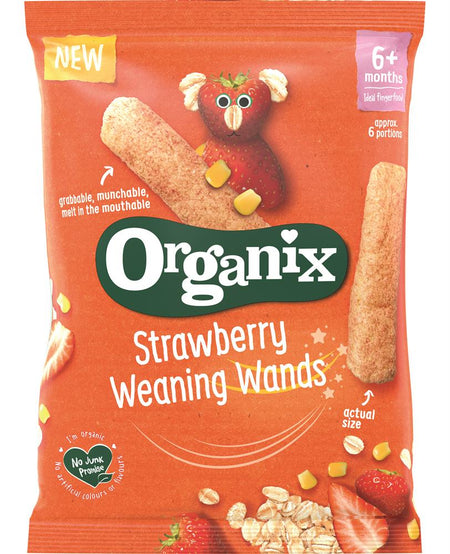 Organix Strawberry Weaning Wands 25g