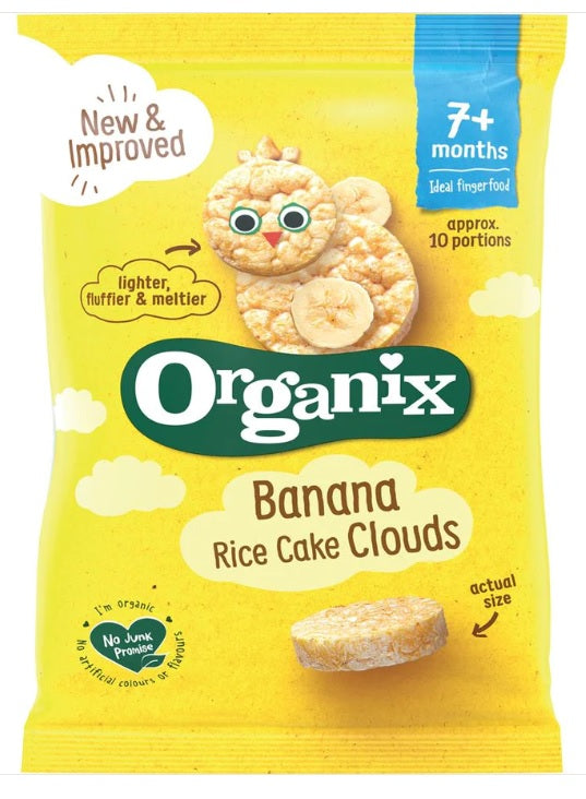 Organix Organic Banana Rice Cake Clouds 40g