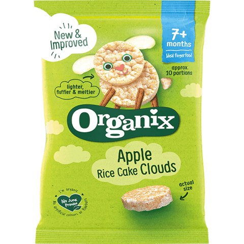 Organix Organic Apple Rice Cake Clouds 40g