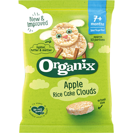 Organix Organic Apple Rice Cake Clouds 40g