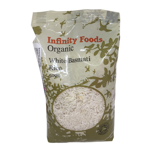 Infinity Foods Organic White Rice Basmati 500g