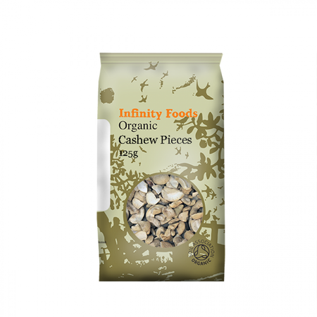 Infinity Foods Organic Cashews Pieces 125g