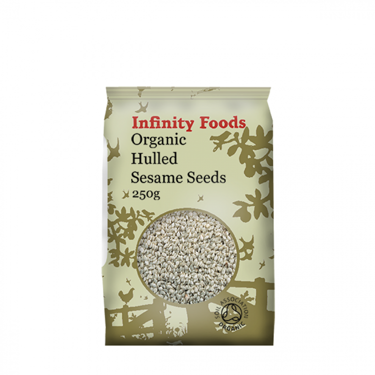 Infinity Foods Hulled Sesame Seeds - white 250g