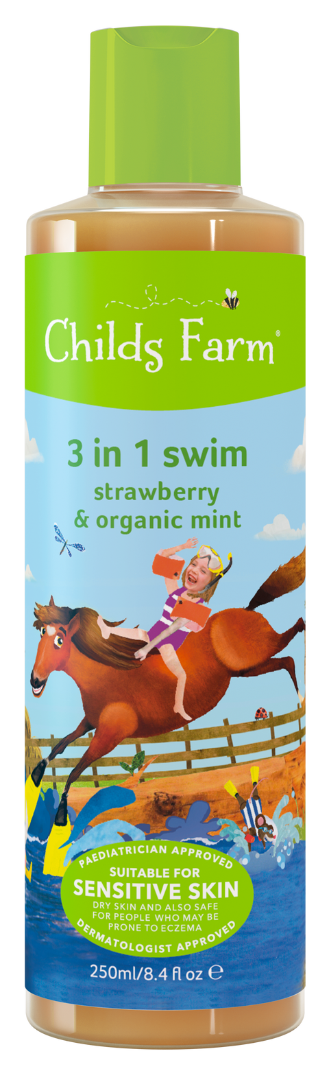 Childs Farm Organic Strawberry and Mint 3in1 Bubble Bath 250ml