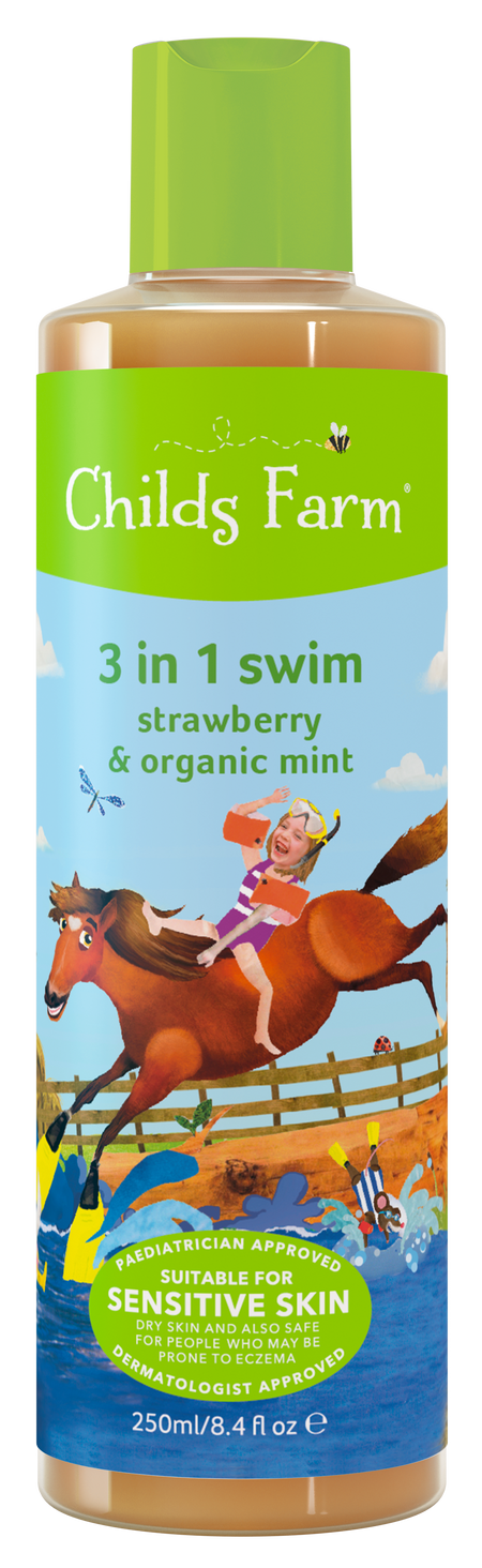 Childs Farm Organic Strawberry and Mint 3in1 Bubble Bath 250ml