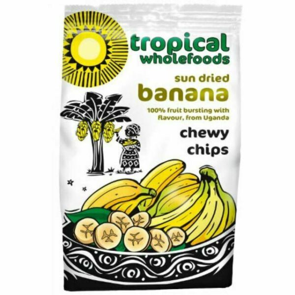 Tropical Wholefoods Sun-dried Chewy Banana Chips 150g