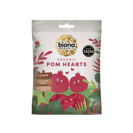 Biona Pomegranate Hearts Organic 75g