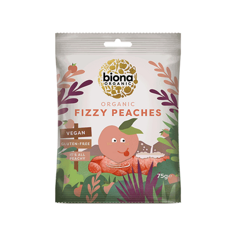 Biona Fizzy Peaches Organic 75g