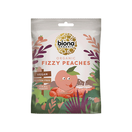 Biona Fizzy Peaches Organic 75g