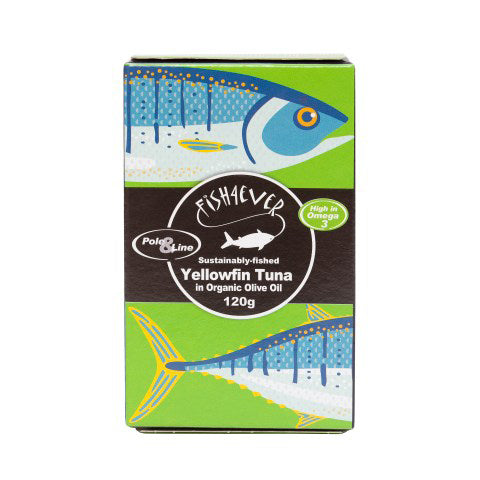 Fish4Ever Yellowfin Tuna In Organic Olive Oil 120g