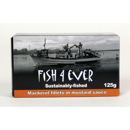 Fish4Ever Mackerel Fillets in Mustard Sauce 125g
