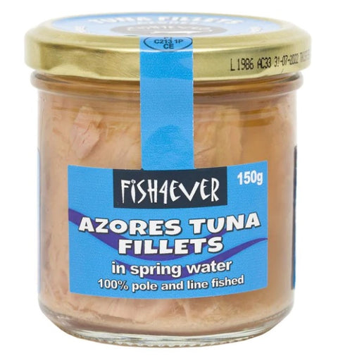 Fish4Ever Azores Tuna Fillets in Spring Water (jar) 150g