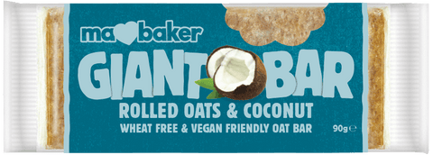 Ma Baker Giant Bar Rolled Oats & Coconut 90g