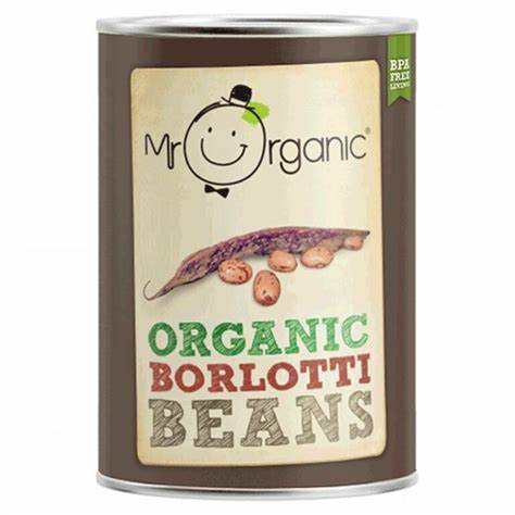 Mr.Organic Borlotti Beans 400g