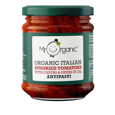 Mr Organic Sundried Tomatoes & Capers Antipasti 190g