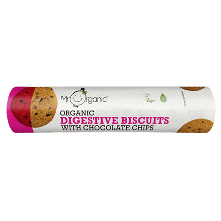 Mr. Organic Digestive Biscuits With Chocolate Chips 250g