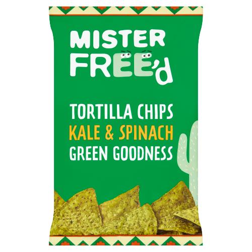 Mister Free'd Tortilla Chips With Kale And Spinach 135g
