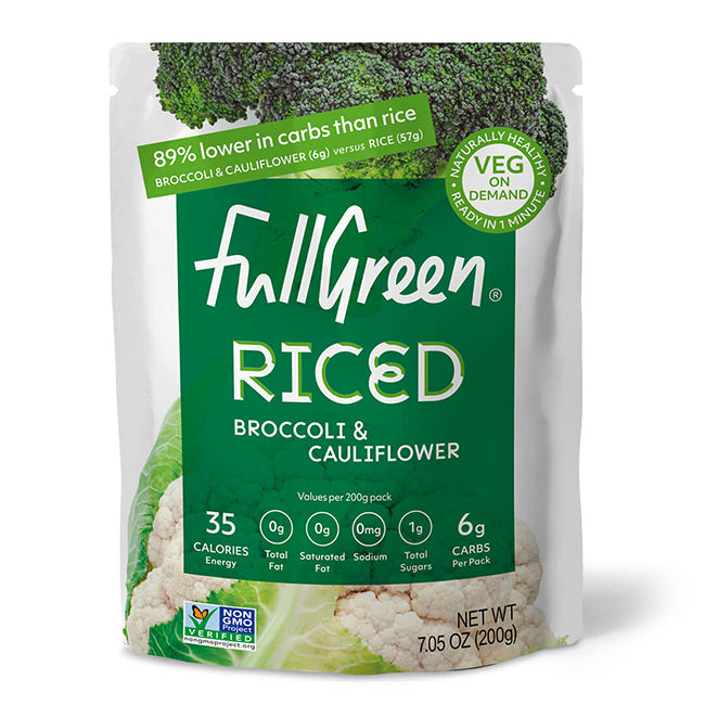 Full Green Riced Broccoli & Cauliflower 200g