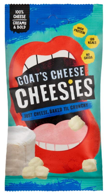 Cheesies Crunchy Popped Cheese Snack Goats Cheese 20g