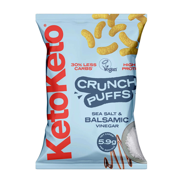 Ketoketo Vegan Sea Salt & Balsamic Vinegar Crunch Puffs 80g