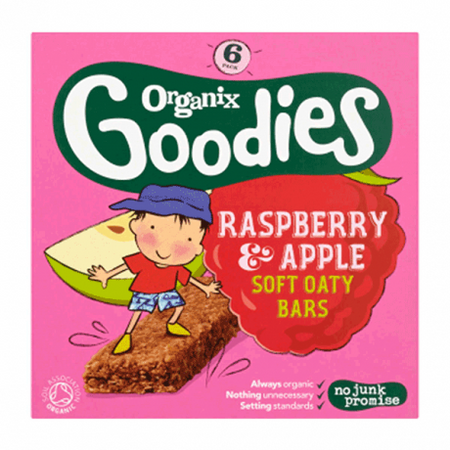 Organix Goodies Raspberry & Apply Soft Oaty Bars 6x30g