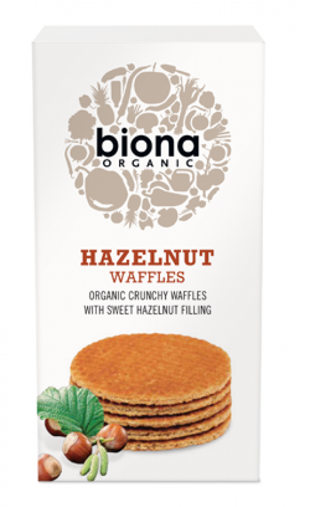 Biona Organic Hazelnut Waffles 175g
