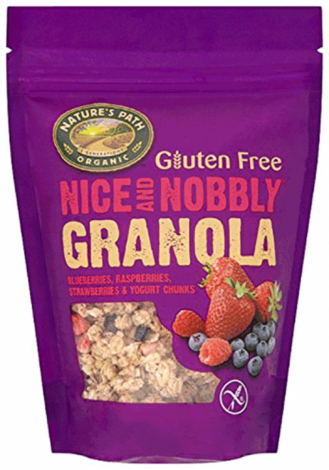 Nature's Path Gluten Free Blueberries, Raspberries, Strawberries & Yogurt Chunks Granola 312g