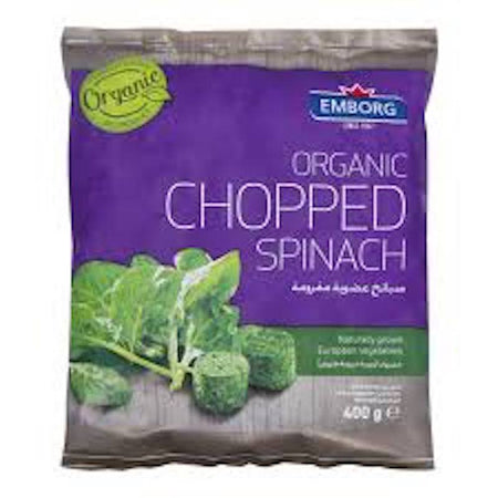 Emborg Organic Chopped Spinach 400g