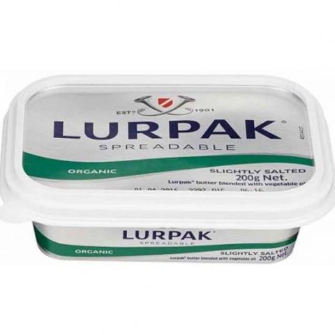 Lurpak Organic Spreadable Butter Slightly Salted 200g