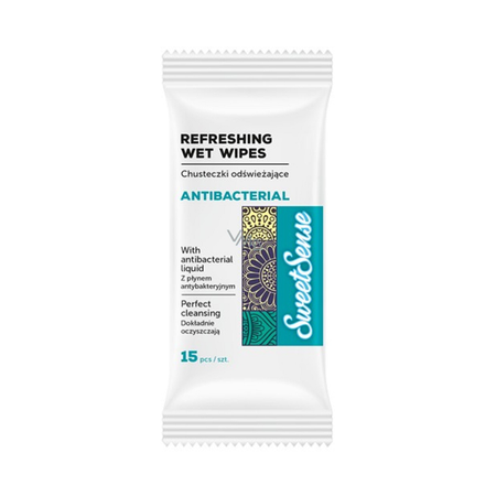 SweetSense Antibacterial Refreshing Wet Wipes 15pcs
