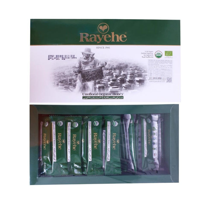 Rayehe Organic Honey Sachet 40x12g