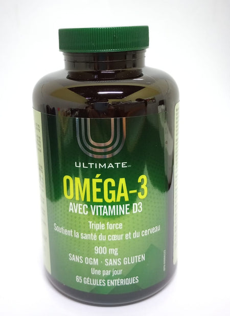 Ultimate Omega-3 with Vitamin D3 900mg, 65 Tablets