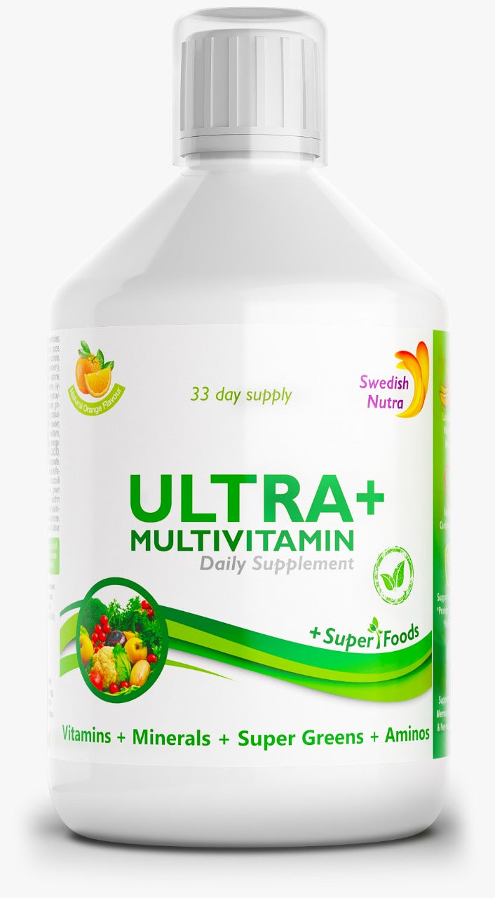 Swedish Nutra Ultra Multivitamin Natural Orange Flavor Liquid 500ml