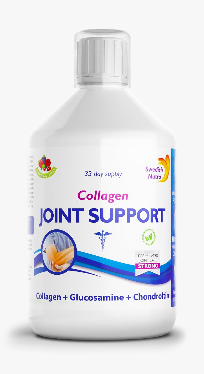 Swedish Nutra Collagen Joint Support Natural Berry Flavor Liquid 500ml
