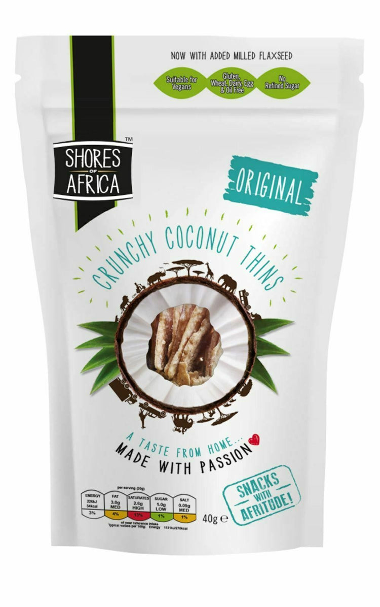 Shores Of Africa Coconut Thins Original 40g