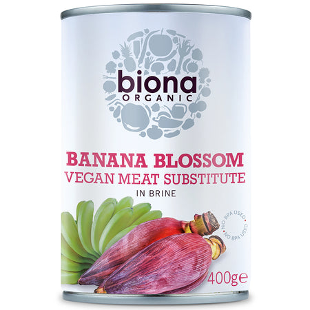 Biona Organic Banana Blossom Vegan Meat Substitute in Brine 400g