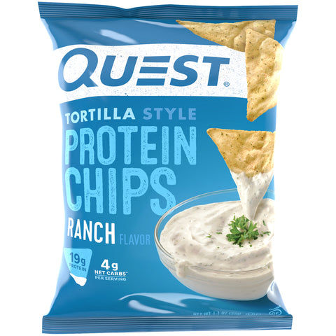 Quest Tortilla Style Protein Chips Ranch Flavor 32g