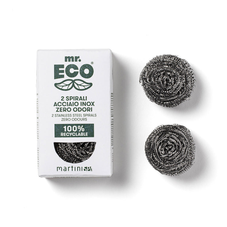 Mr. Eco Martini "Stainless Steel Wool Pads Odour Stop 2Pcs