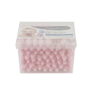 Cotton Sound Pink Cotton Swabs Baby 60Pcs biodegradable
