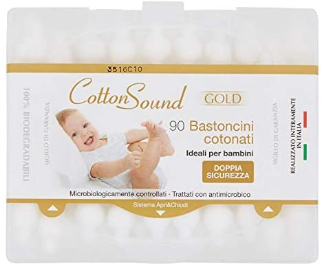 Cotton Sound Baby Cotton Swabs 90 Pcs biodegradable