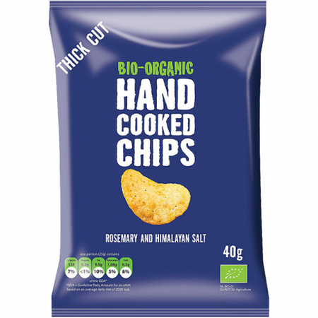 Trafo Organic Rosemary & Himalayan Salt Hand Cooked Chips 40g