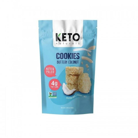 Keto Naturals Cookies Buttery Coconut 64g