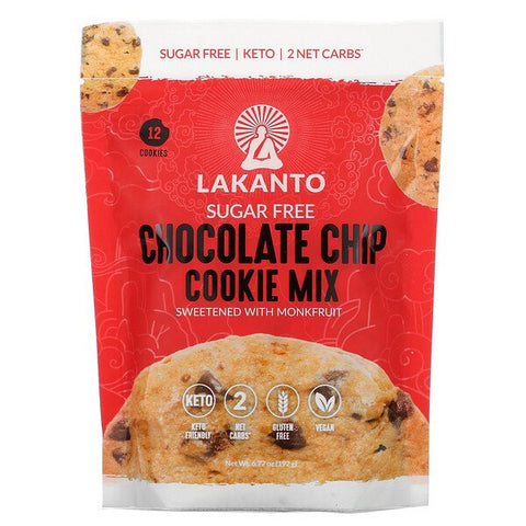 Lakanto Sugar Free Chocolate Chip  Cookie Mix Sweetened w/ Monkfruit 192g